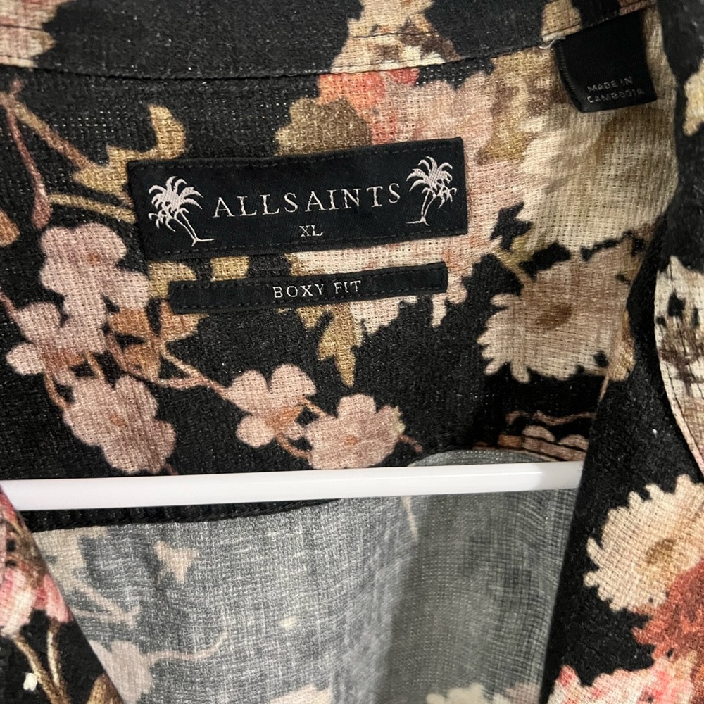 All Saints Men’s Armada Floral Shirt - Picture 3 of 5